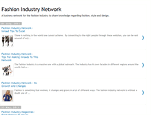 Tablet Screenshot of fashion-industry-network.blogspot.com