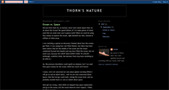 Desktop Screenshot of naturethorn.blogspot.com