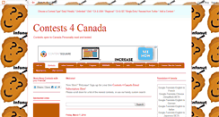 Desktop Screenshot of contests4canada.blogspot.com