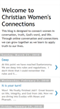 Mobile Screenshot of christianwomensconnections.blogspot.com