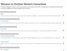 Tablet Screenshot of christianwomensconnections.blogspot.com