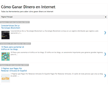 Tablet Screenshot of dineroyainternet.blogspot.com