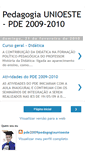 Mobile Screenshot of pde2009pedagogiaunioeste.blogspot.com