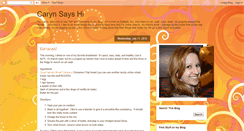 Desktop Screenshot of carynsayshi.blogspot.com