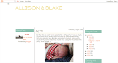 Desktop Screenshot of allisonandblakechristensen.blogspot.com