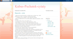 Desktop Screenshot of kubus-puchatek-cytaty.blogspot.com