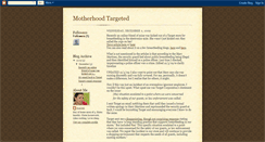 Desktop Screenshot of motherhoodtargeted.blogspot.com