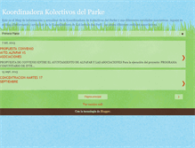 Tablet Screenshot of koordinadorapark.blogspot.com