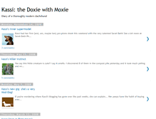 Tablet Screenshot of doxiewithmoxie.blogspot.com