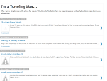 Tablet Screenshot of imatravelingman.blogspot.com