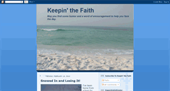 Desktop Screenshot of keepinthefaithtoday.blogspot.com