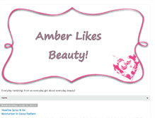 Tablet Screenshot of amberlikes.blogspot.com