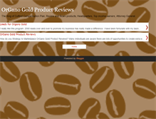 Tablet Screenshot of organo-gold-product-reviews.blogspot.com