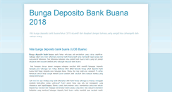 Desktop Screenshot of bunga-deposito-bank-buana.blogspot.com