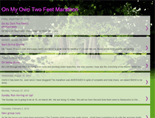 Tablet Screenshot of onmyowntwofeetmarathon.blogspot.com