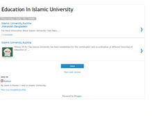 Tablet Screenshot of islamicuniversitybd.blogspot.com