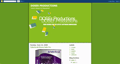 Desktop Screenshot of doserproductions.blogspot.com