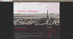 Desktop Screenshot of alicelinckfotografia.blogspot.com
