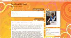 Desktop Screenshot of carolinacarioca.blogspot.com