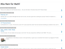 Tablet Screenshot of missnamformath.blogspot.com