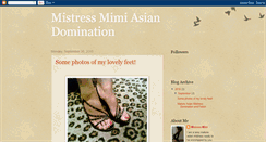 Desktop Screenshot of mistressmimil.blogspot.com