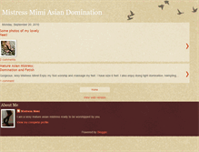 Tablet Screenshot of mistressmimil.blogspot.com