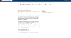 Desktop Screenshot of freepaidsurveys4u.blogspot.com