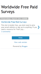 Mobile Screenshot of freepaidsurveys4u.blogspot.com