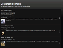 Tablet Screenshot of costumaridemalla.blogspot.com