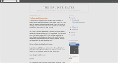 Desktop Screenshot of eruditeeater.blogspot.com