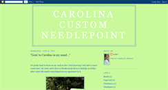 Desktop Screenshot of carolinacustomneedlepoint.blogspot.com