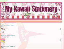 Tablet Screenshot of kawaiistationery.blogspot.com