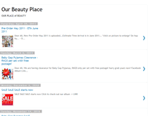 Tablet Screenshot of ourbeautyplace.blogspot.com