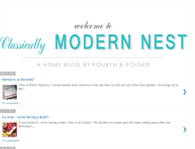 Tablet Screenshot of classicallymodernnest.blogspot.com