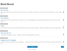 Tablet Screenshot of bloodboundcomic.blogspot.com