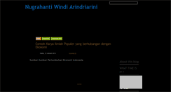 Desktop Screenshot of nugrahantiwindi.blogspot.com