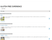 Tablet Screenshot of glutenfreeexperience.blogspot.com