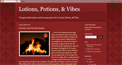 Desktop Screenshot of lotionspotionsvibes.blogspot.com