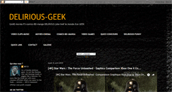 Desktop Screenshot of delirious-geek.blogspot.com