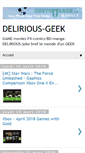Mobile Screenshot of delirious-geek.blogspot.com