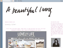 Tablet Screenshot of abeautifulliving.blogspot.com