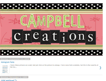 Tablet Screenshot of campbellcreations.blogspot.com