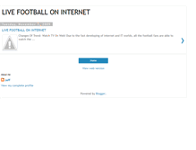 Tablet Screenshot of live-football-on-internet.blogspot.com