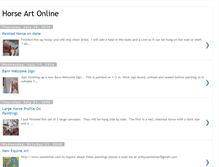 Tablet Screenshot of horseartonline.blogspot.com