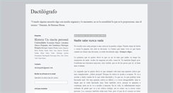 Desktop Screenshot of dactilografo.blogspot.com
