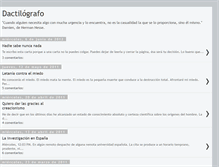 Tablet Screenshot of dactilografo.blogspot.com