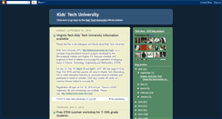 Desktop Screenshot of kidstechuniversity.blogspot.com