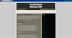 Desktop Screenshot of crossfitontariochallenge2009.blogspot.com