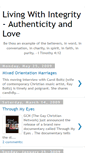 Mobile Screenshot of livingwithintegrity.blogspot.com