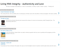 Tablet Screenshot of livingwithintegrity.blogspot.com